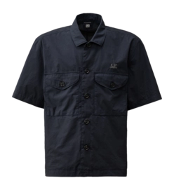 Chemise CP Company Homme Boxy Short Sleeve Total Eclipse