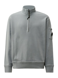 Pullover CP Company Cotton Diagonal Fleece Half Zip Herren Stormy Weather