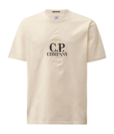 T-Shirt CP Company 30/2 Mercerized Jersey British Sailor Herren Gauze White