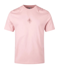 T-shirt CP Company Homme 30/1 Jersey Front and Back Logo Misty Rose