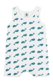 Babypakje Petit Bateau Short Playsuit Marshmallow/Dragonfly