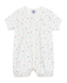 Babypakje Petit Bateau Short Playsuit Marshmallow/Multico Besjes