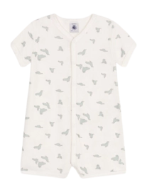 Babypakje Petit Bateau Short Playsuit Marshmallow/Multico
