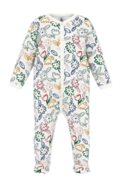 Babypyjama Petit Bateau Dors Bien Y Marshmallow/Multico Bloemen
