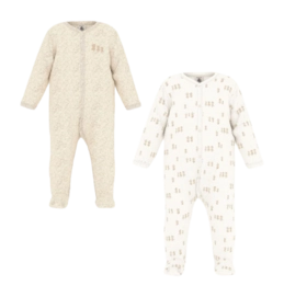 Babypyjama Petit Bateau 2 Dors Biens Beige (Set van 2)