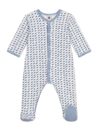 Babypyjama Petit Bateau Dors Bien Y Marshmallow/Multico Space