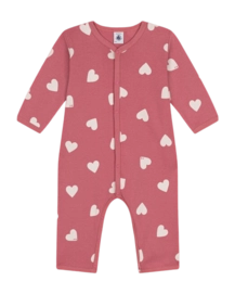 Babypyjama Petit Bateau Dors Bien Sans Pieds Rosewood/Marshmallow