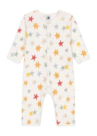 Babypyjama Petit Bateau Dors Bien Sans Pieds Marshmallow/Multico Star