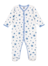 Babypyjama Petit Bateau Sleepsuit Y Marshmallow/Alaska