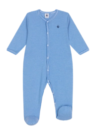 Pyjamas pour Bébé Petit Bateau Sleepsuit Y Delphinium/Marshmallow