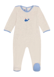 Pyjamas pour Bébé Petit Bateau Popper Back Sleepsuit Montelimar Chine