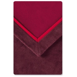 Double Face Plaid Ibena Solare Rood