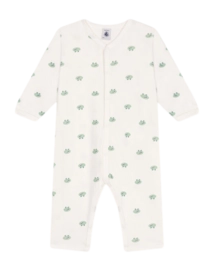 Babypyjama Petit Bateau Footless Sleepsuit Marshmallow/Multico