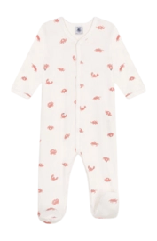 Pyjamas pour Bébé Petit Bateau Sleepsuit Y Marshmallow/Multico Crab