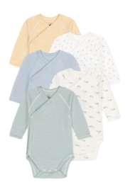 Rompertje Petit Bateau 5 Bodies Naiss Ml Multi (Set van 5)