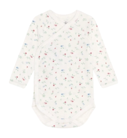 Baby-Body Petit Bateau Comp Body Naiss Ml Marshmallow/Multico
