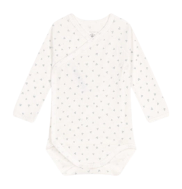 Baby-Body Petit Bateau Comp Body Naiss Ml Marshmallow/Gomme