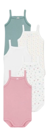 Baby-Body Petit Bateau 5 Bodies With Straps Multi (5er-Set)