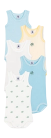 Body Petit Bateau 5 Bodies Sm Multi (Set de 5)