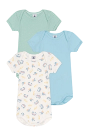Body Petit Bateau 3 Bodies Nous Mc Multi (Set de 3)