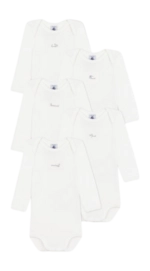 Baby-Body Petit Bateau 5 Bodies Naiss Ml Weiß (5er-Set)