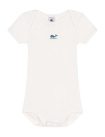 Baby-Body Petit Bateau Body Us Mc Marshmallow Whale