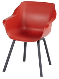 Tuinstoel Hartman Sophie Element Armchair Black Red (set van 2)