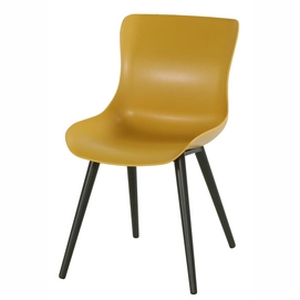 Tuinstoel Hartman Sophie Studio Dining Chair Carbon Black Curry Yellow (set van 2)