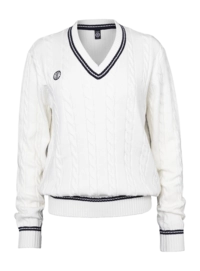 Sweater The Indian Maharadja Unisex Cable Knit Sweater Bright White
