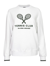 Trui The Indian Maharadja Girls Tennis Club Sweater Bright White