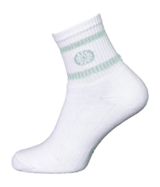 Tennis Socks The Indian Maharadja Unisex Striped Sock Low Length Light Mint