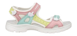 Sandals ECCO Women Offroad Old Rose/Emerald/Sunny Lime