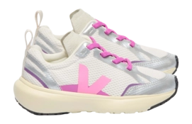 Veja Small Kids Canary Light Alveomesh Gravel Malibu Silver