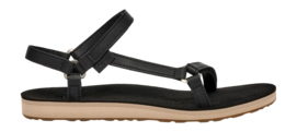Teva Women Original Universal Slim Lea Black Tan 25