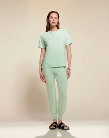 Bas de Pyjama Essenza Femme Jules Uni Vert subtil