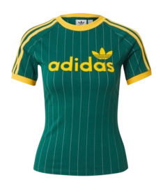 T-Shirt Adidas Women Graphic Cali Collegiate Green / Off White