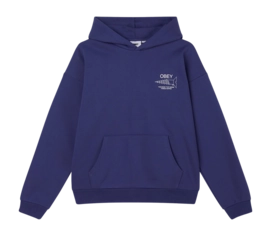 Hoodie Obey Men Things Happen Extra Heavy Skipper Blue 25