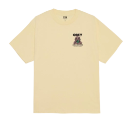 T-Shirt Obey Men Love & Unity Now Pale Yellow