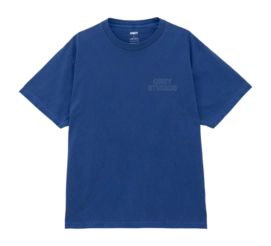 T-Shirt Obey Men Studios Outline Pigment Electric Indigo