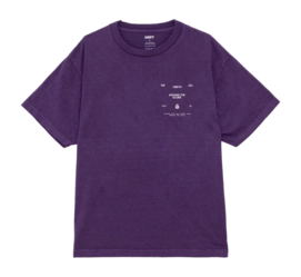 T-Shirt Obey Men Around The Globe Pigment Imperial Purple 25