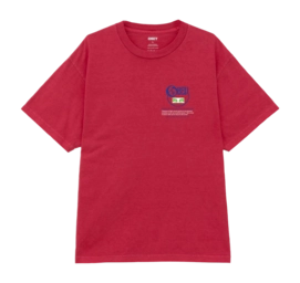 T-Shirt Obey Men Relax Pigment Raspberry