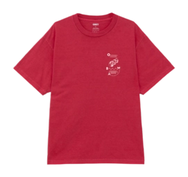 T-Shirt Obey Men Outside Looking In Pigment Raspberry