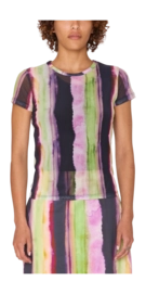 T-Shirt Obey Women Midori Mesh SS Stripe Multi
