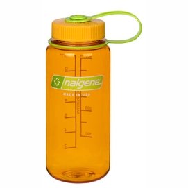 Water Bottle Nalgene Wide Mouth Loop Top 0.5L Clementine