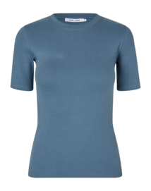 T-Shirt Samsoe Samsoe Damen Saalexo Bluefin