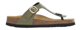 Flip Flops Scholl Nicole Synthetic Damen Patent Ve Khaki