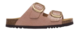 Tongs Scholl Women Noelle Synthetic Reptile Dusty Pink