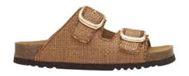 Tongs Scholl Femmes Noelle Raffia S Cognac