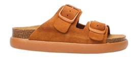 Slipper Scholl Women Noelle Chunky Suede Q Cognac