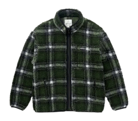 Jacket Gramicci Unisex Shadow Plaid Sherpa Olive Shadow Plaid